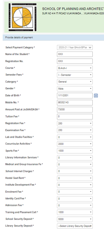 General/OBC Payment